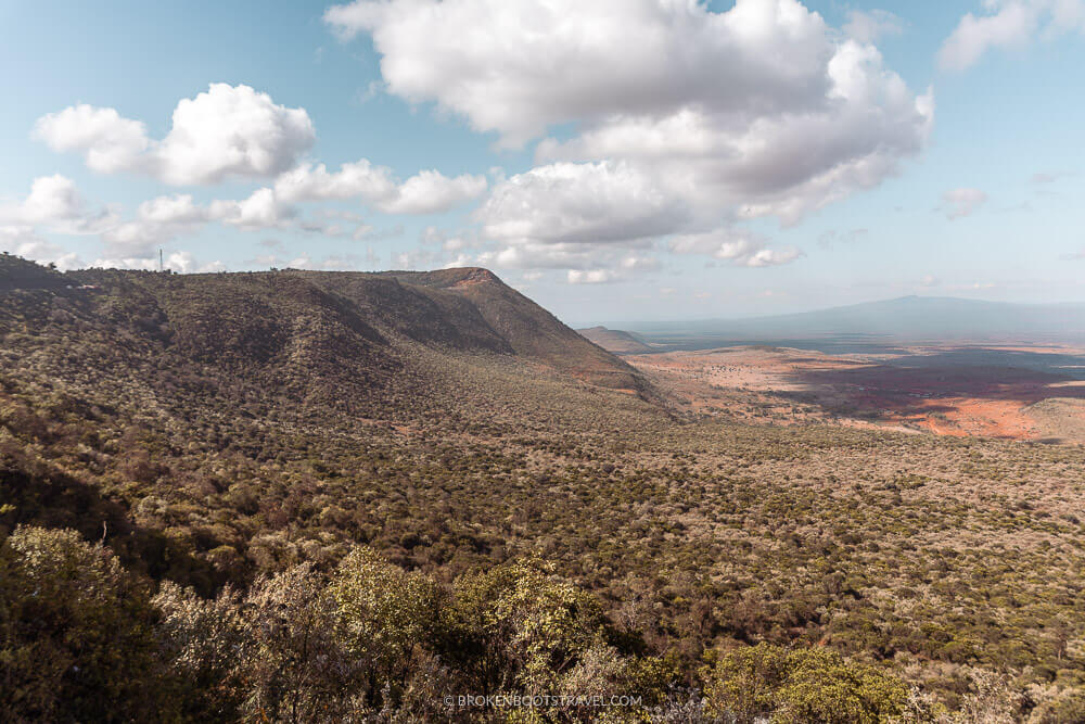 overlooking the great rift valley in kenya