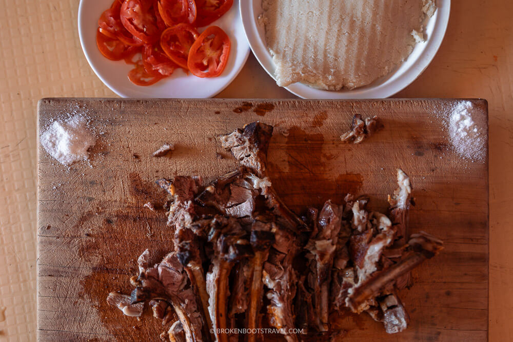 a plate of nyoma choma in kenya