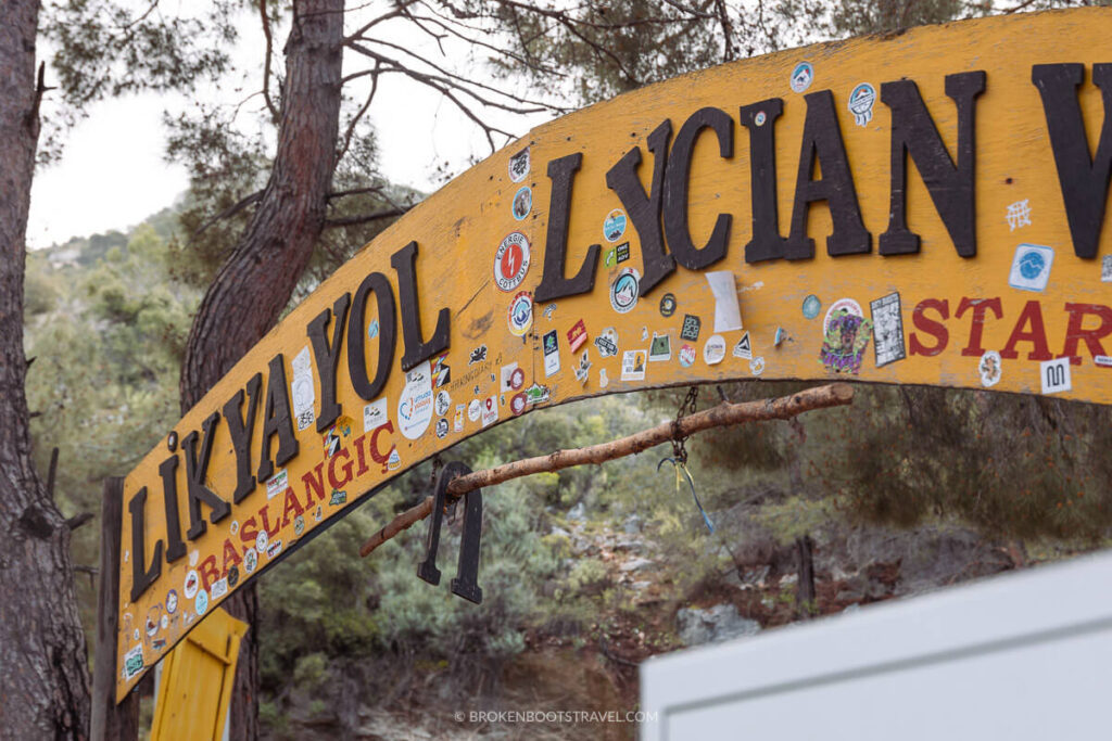 Likya Yolo Lycian Way Trailhead Sign