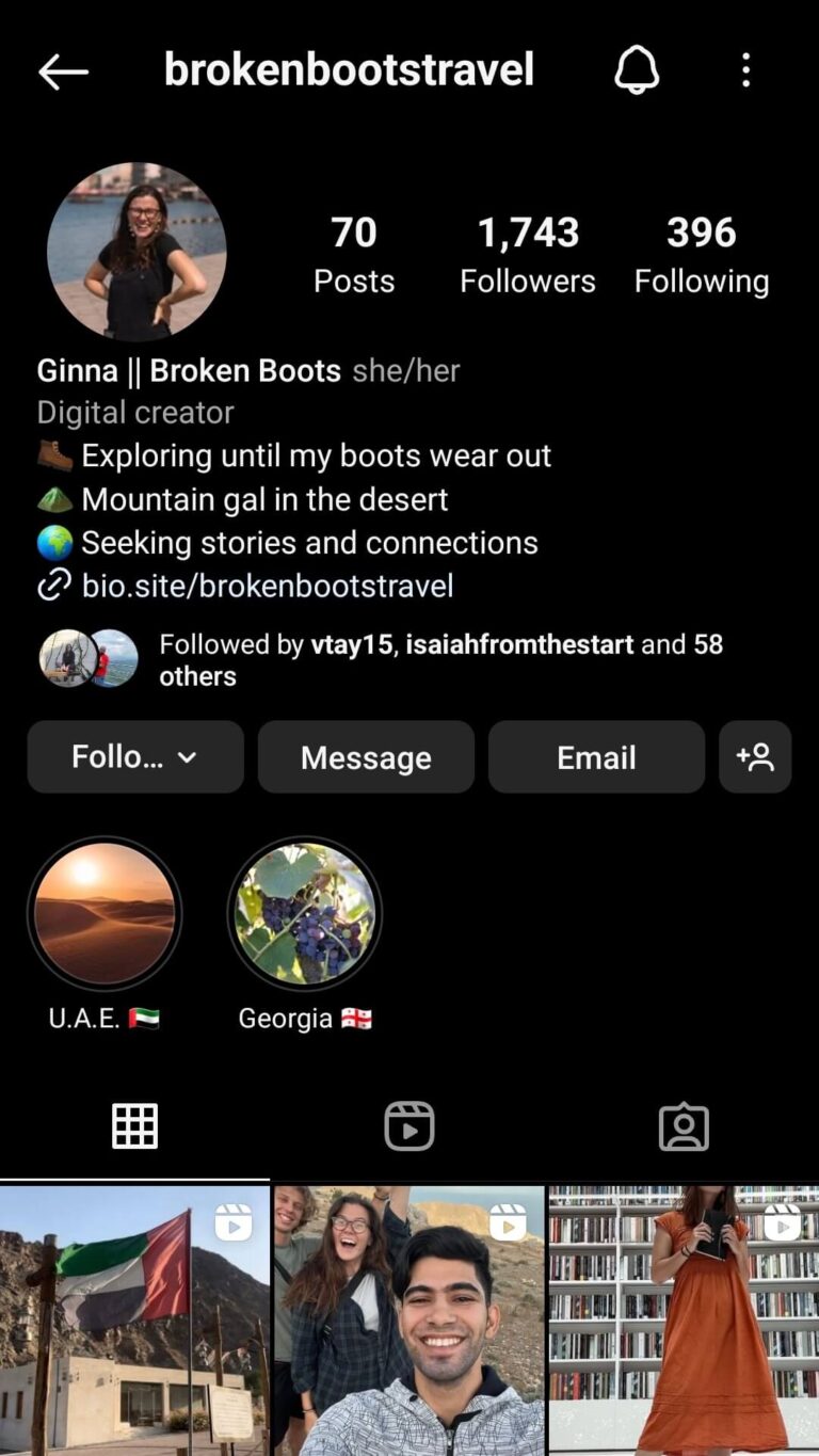 Broken Boots Travel Instagram