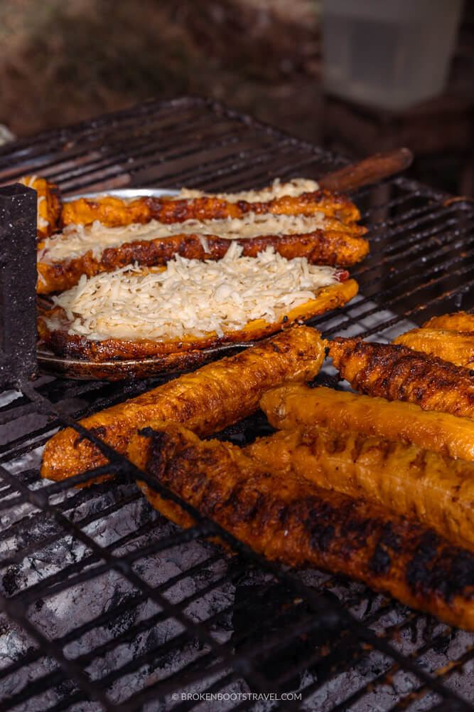 Plantains with cheese and guava