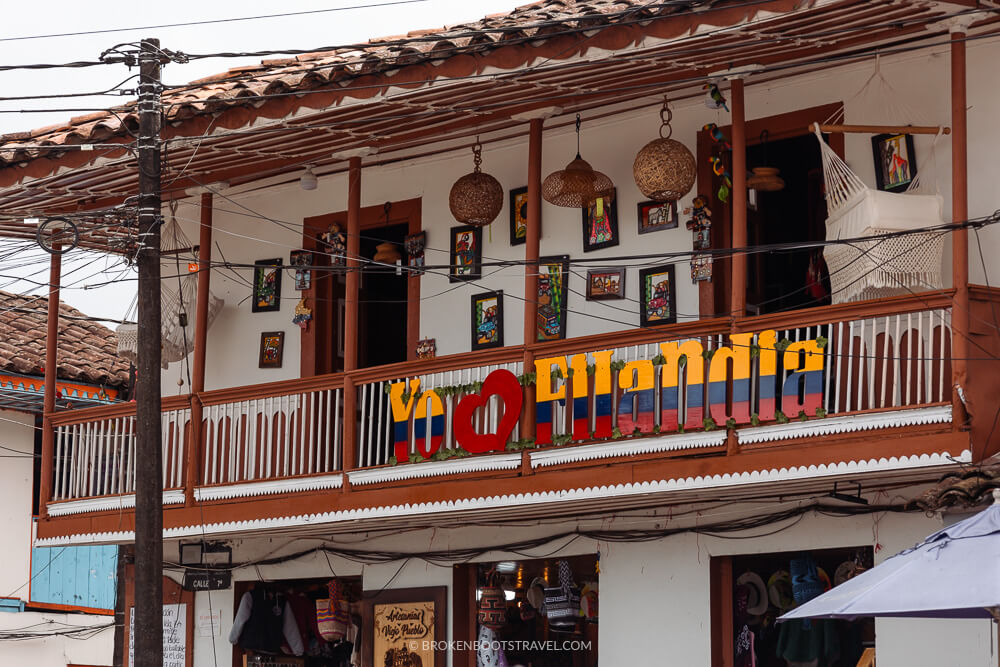 Colorful House in Filandia, Colombia