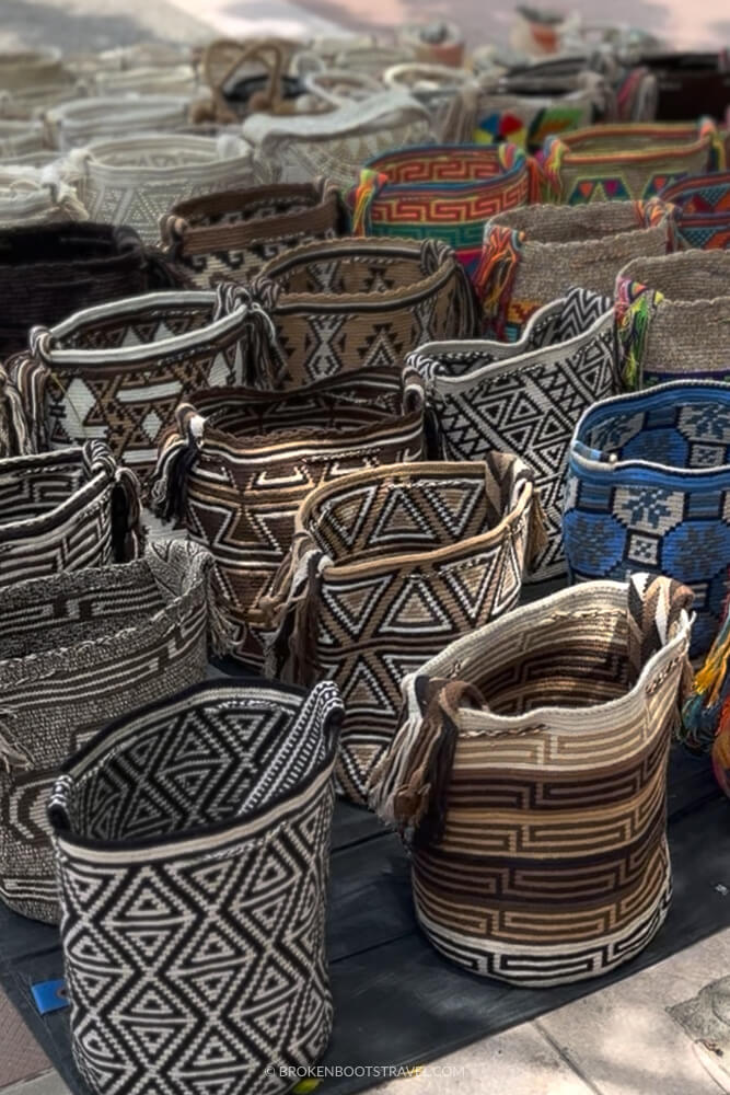 Wayuu bags in Santa Marta, Colombia