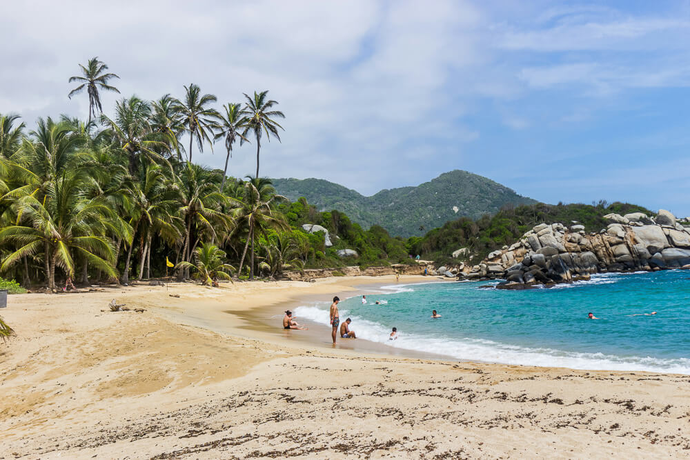 Beach in Parque Tayrona, Colombian Coast