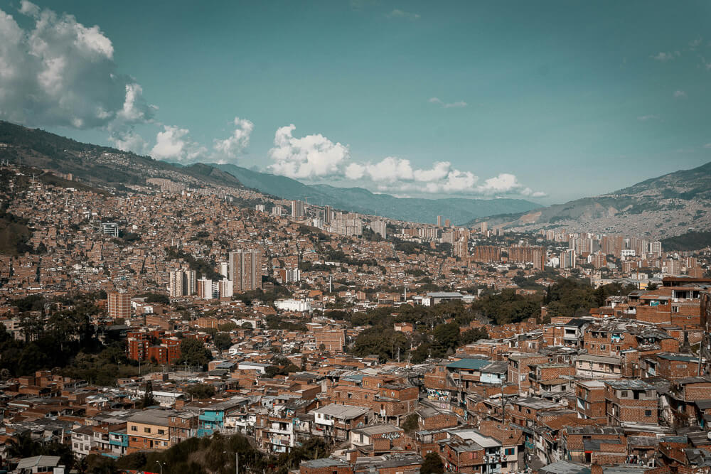 Skyline of Medellin Colombia