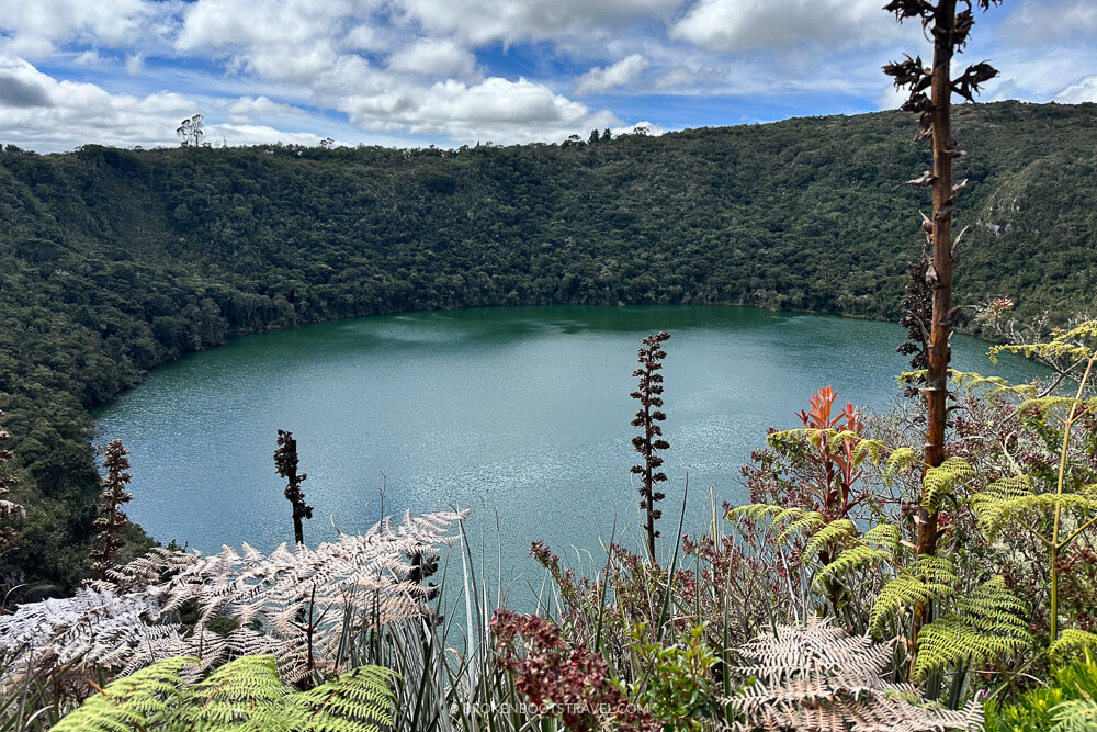 Overlooking Laguna Guatavita Colombia