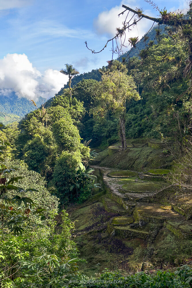 Overlooking ruins of the Lost City Colombia