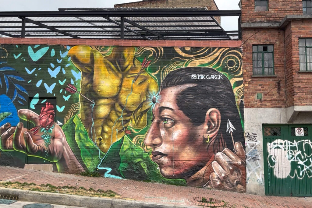 Mural in Bogota, Colombia, Capital District