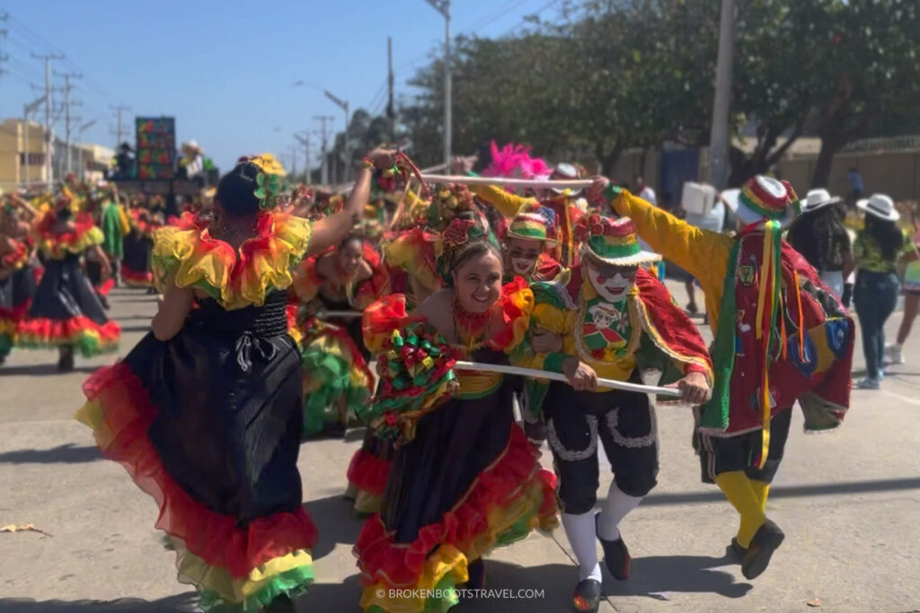 Garabato dancers at Barranquilla Carnival