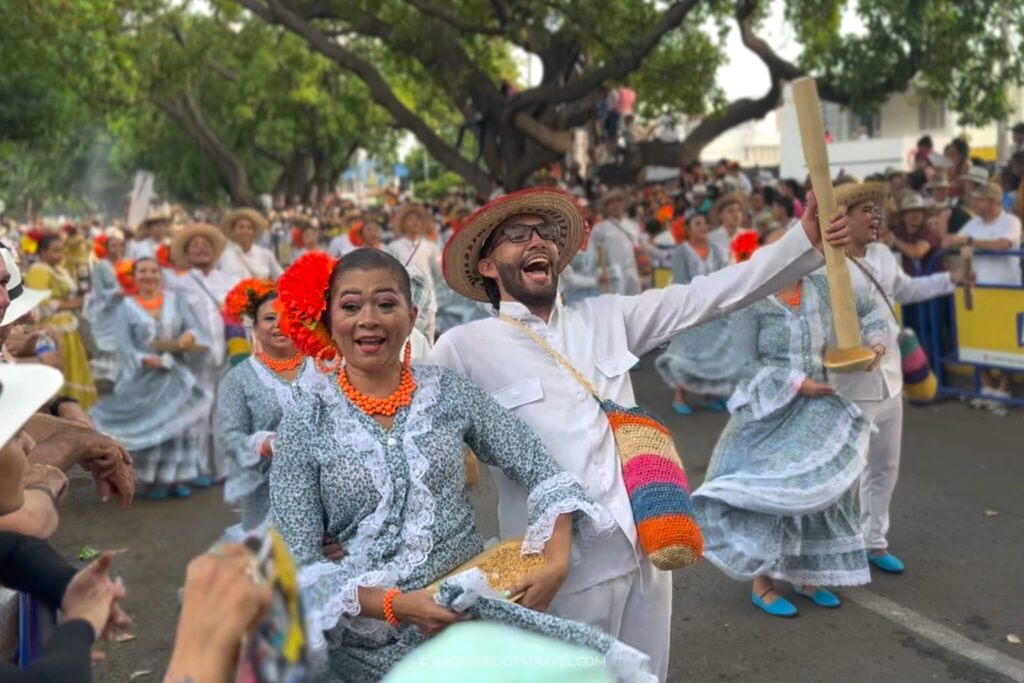 Dancers at the Vallenato Festival in Valledupar, Colombia