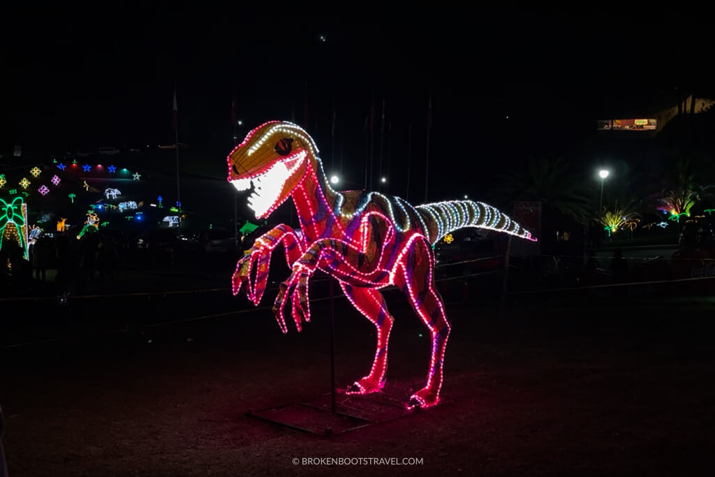 light up dinosaur christmas decoration