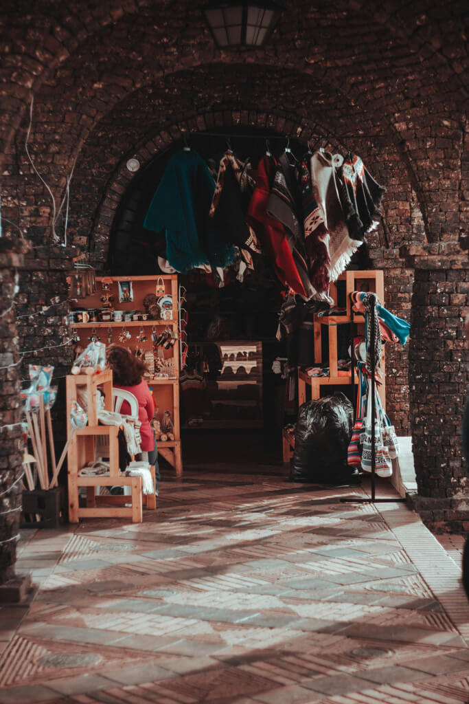 Street vendors in Guatavita, Colombia