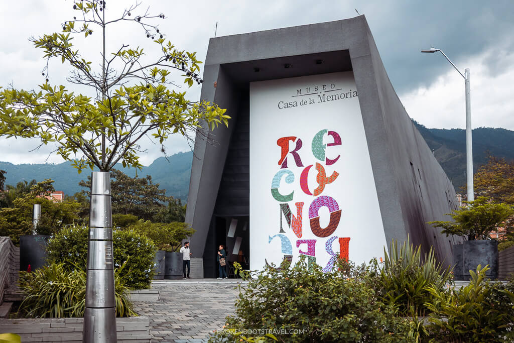 Entrance to Museo Casa de La Memoria in Medellin, Colombia