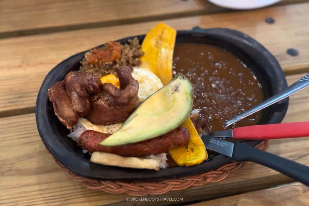 Plate of Bandeja Paisa