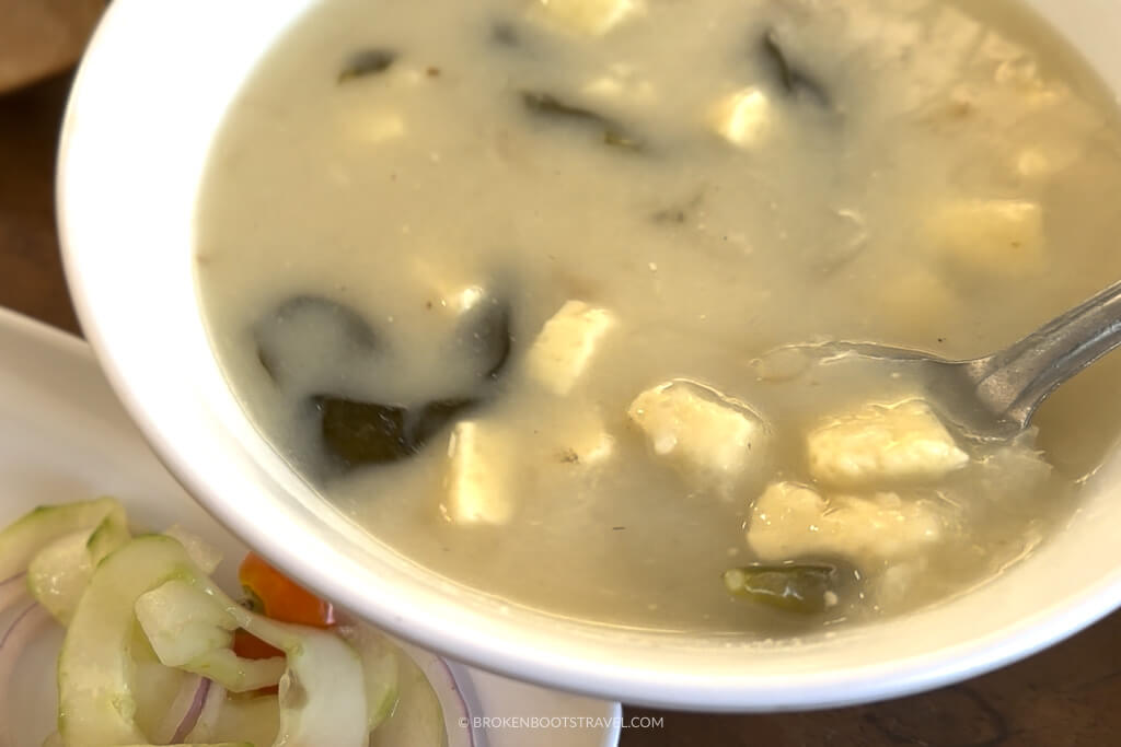 Mote de Queso cheese soup