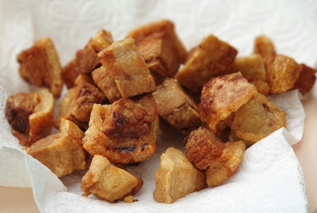 Chicharrón staple Colombian food