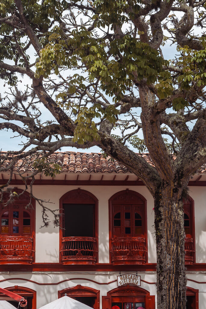 Paisa architecture in Jerico, Antioquia