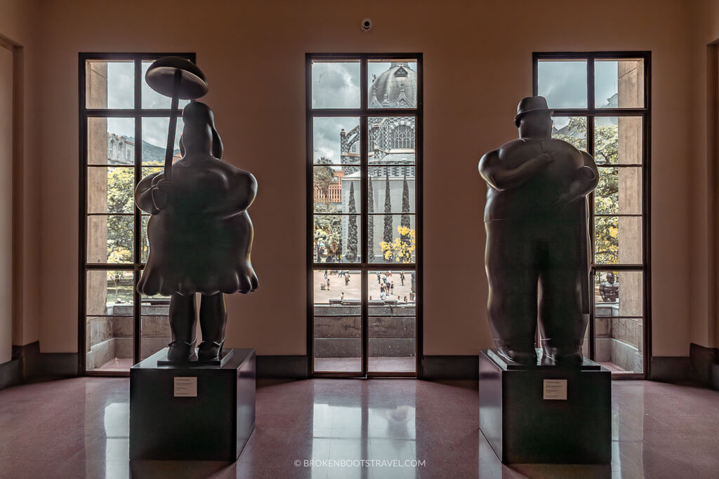 Botero statues in Museo de Antioquia, Medellín, Colombia