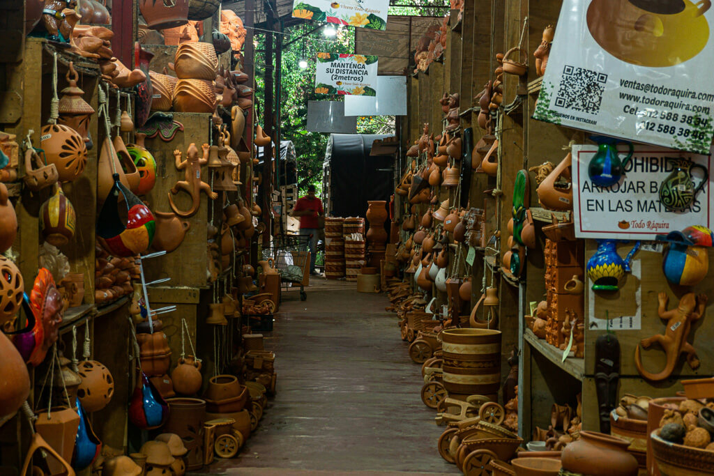 Artisan items in Ráquira, Boyacá, Colombia
