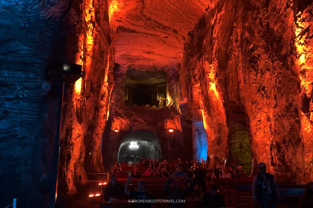 Inside Zipaquirá Salt Cathedral