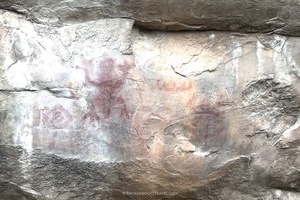 Rock paintings at Piedras del Tunjo Archeological Park