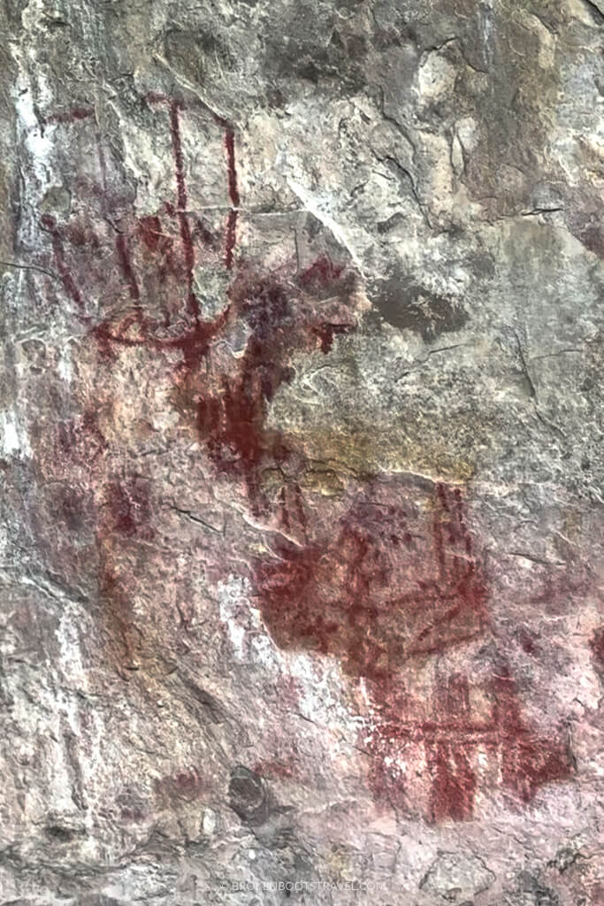 Rock paintings at Piedras del Tunjo Archeological Park