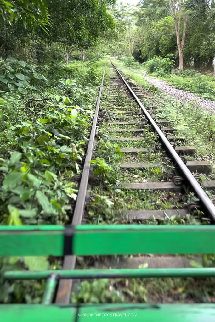 Riding the old train track to Bocatoma, Villeta, Cundinamarca, Colombia