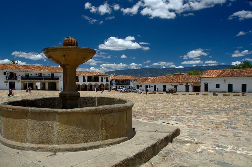 The plaza of Villa de Leyva, Boyacá