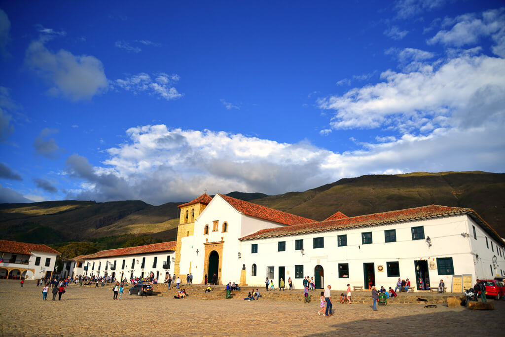 The plaza of Villa de Leyva, Boyacá